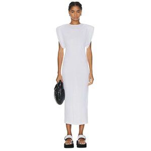 WARDROBE.NYC Sheath Dress iin White Large New Womens Jersey Midi